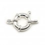 Fermoir à ressort, Argent 925 14mm  X1 pc