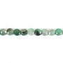 Multicolored tourmaline, in round and flat faceted shape, 4mm x 40cm