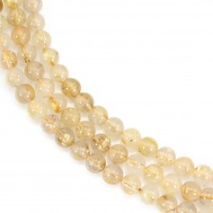 Quartz rutile ronde 8-9mm x 40cm