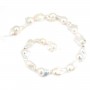 White freshwater cultured pearl baroque 14.5-16mm  x 40cm