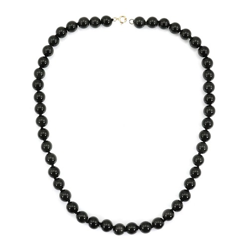 Collar redondo de obsidiana 8mm x 1ud