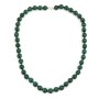 Collana di malachite rotonda 8mm x 1pc