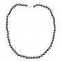 Round Hematite Necklace 6mm x 1pc