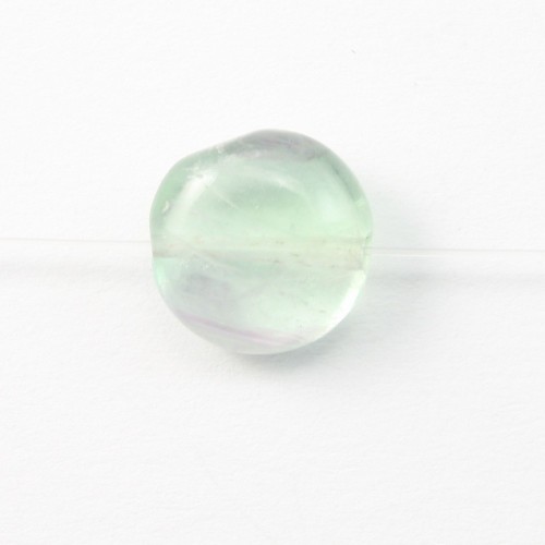 Fluorite Flat Round 8mm x 10 pcs 