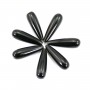Obsidiana semiperforada gota 7x23mm x 1ud