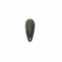 Obsidian Tropfen halb durchbohrt 7x23mm x 1Stk
