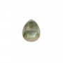 Cabochon a goccia sfaccettato di labradorite 8x10mm x 1pc