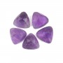Cabochon Améthyste triangle facetté 10mm x 1pc