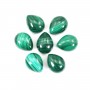 Gota de cabochão de malaquite 8x10mm x 1pc