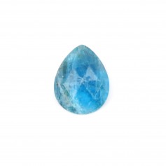 Apatite sfaccettata a goccia cabochon 8x10mm x 1pc
