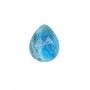 Apatite sfaccettata a goccia cabochon 8x10mm x 1pc