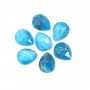 Cabochon Apatite goutte facetté 8x10mm x 1pc