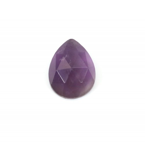 Amethyst-Cabochon facettierter Tropfen 8x10mm x 1St