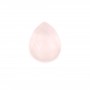 Quarzo rosa sfaccettato a goccia cabochon 8x10mm x 1pc