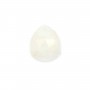Pietra di luna sfaccettata a goccia cabochon 8x10mm x 1pc