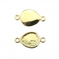 Espaçador para cabochão 8x10mm - Ouro x 1pc