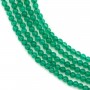 Green round Agate 2mm x 40cm