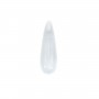 Cristal de roche goutte semi percé 7x23mm x 1pc