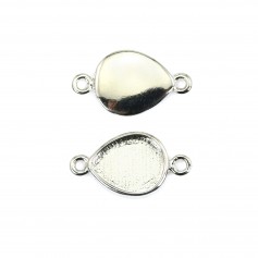 Distanziatore per goccia cabochon 8x10mm - Argento x 1pc