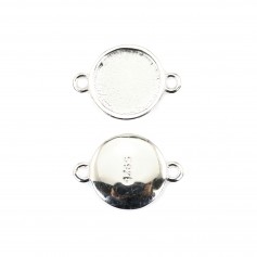 Intercalaire pour cabochon rond 10mm - Argent 925 x 1pc