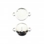 Intercalaire pour cabochon rond 10mm - Argent 925 x 1pc