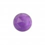 Cabochão de ametista facetado redondo de 10 mm x 1 unidade