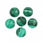 Malachit Cabochon rund facettiert 10mm x 1pc