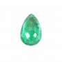 Emeraude à sertir, taille poire 6x9mm x 1pc