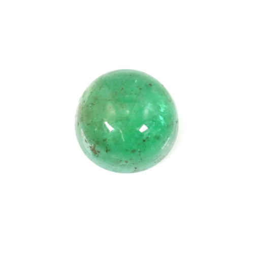 Cabochon Emeraude rond 4-5mm x 1pc