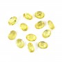 Saphir jaune à sertir, taille ovale 3x4mm x 1pc