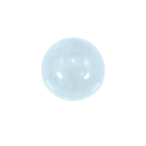 Cabochon aquamarine  round 10mm x 1pc