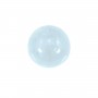 Cabochon aigue marine rond 10mm  x 1pc