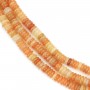 Aventurine orange rondelle heishi 2x6mm x 40cm