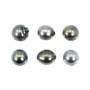 Tahitian pearl half round 9.5-10.5mm x 4pcs
