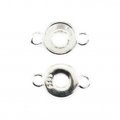 Intercalaire pour cabochon rond 6mm - Argent 925 x 1pc