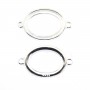 Entrepieza para cabujón oval 13.5x18.5mm - Plata 925 x 1pc