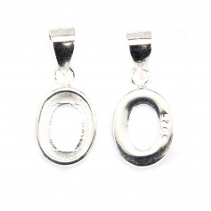 Anhänger für ovalen Cabochon 6.4x8.5mm - 925er Silber x 1Stk