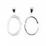 Colgante cabujón oval 13.5x18.5mm - Plata de Ley 925 x 1ud