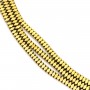 Hématite doré rondelle carré facetté 2x4mm x 40cm