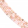 Opale rose rondelle heishi 2x3mm x 39cm