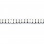 Hématite argenté rondelle carré facetté 1.2x2mm x 39cm