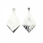 Pendentif losange pour cabochon goutte 8x10mm - Argent 925 x 1pc