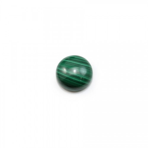 Cabochon malachite round 4mm x 1pc
