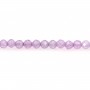 Round faceted purple zirconium oxide 2mm x 38cm
