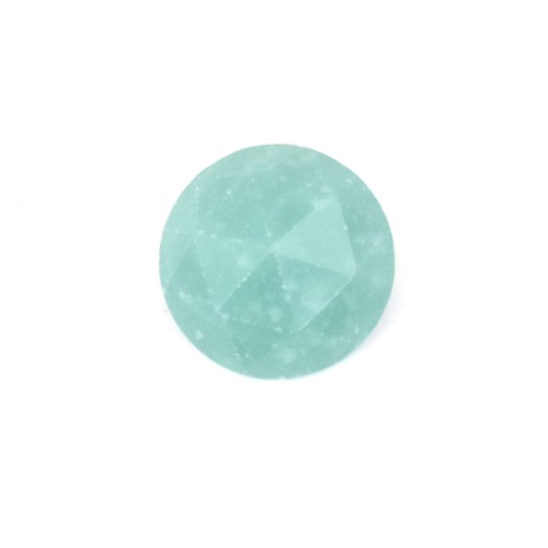 Cabochon Amazonite rond facetté 10mm x 1pc