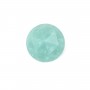 Cabochão redondo facetado de amazonite 10 mm x 1 unidade