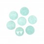 Cabochon Amazonite rond facetté 10mm x 1pc