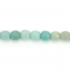 Amazonite Ronde Facette 4mm x 20 perles