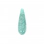 Amazonite goutte semi percé 7x23mm x 1pc