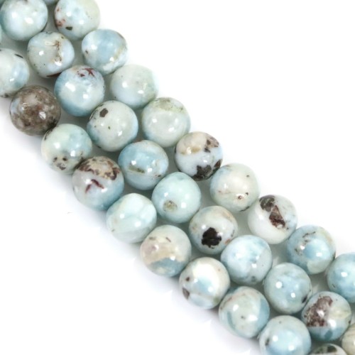 Larimar rond 8mm x 39cm